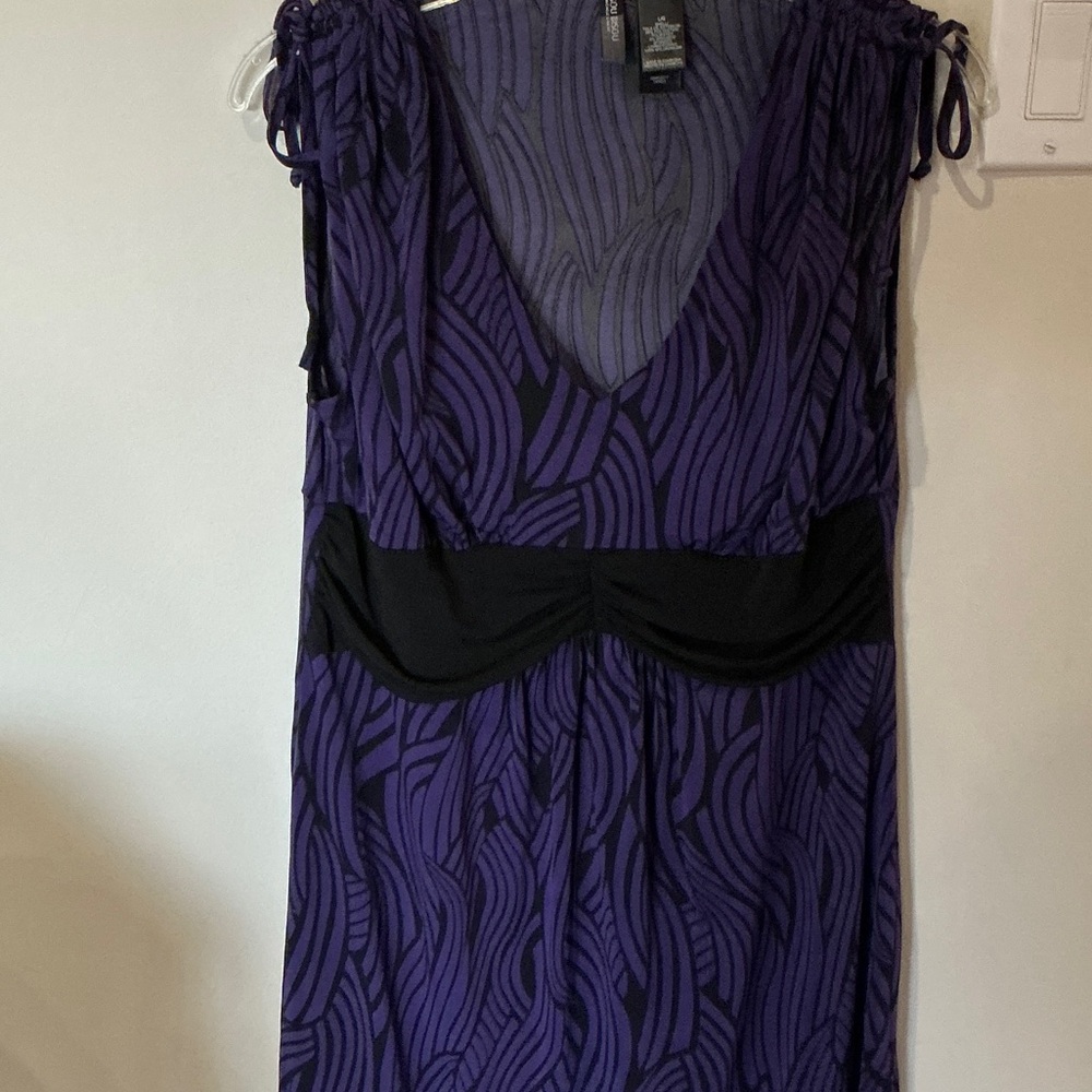 Bisou Bisou Purple and Black Dress